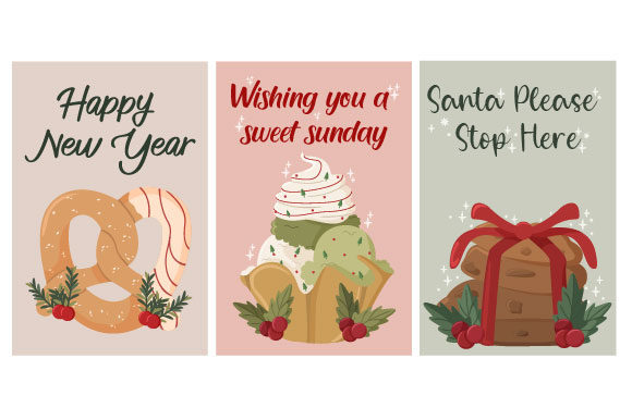 Christmas Card with Food