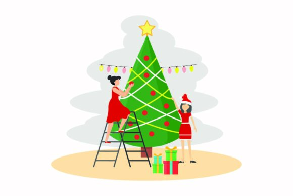 Christmas Celebration Decoration Party Illustrations