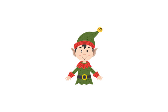 Christmas Character Peter Pan Vector Illustrations