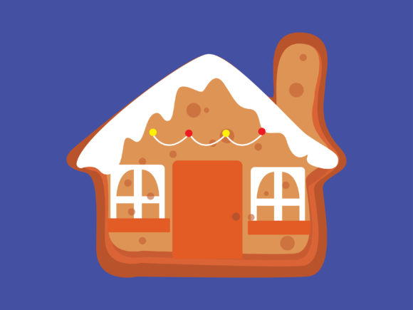 Christmas Cookies House Illustration