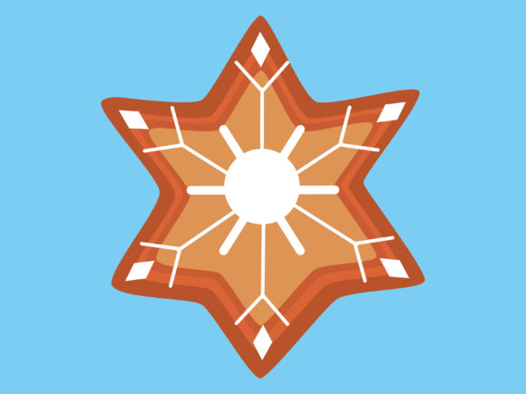 Christmas Cookies Star Illustration