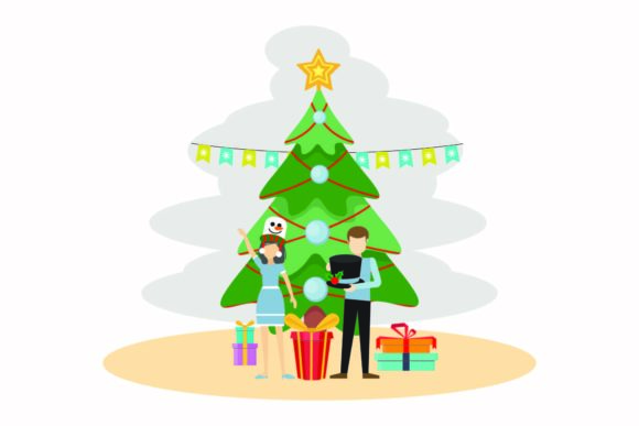 Christmas Happy Celebration Illustration