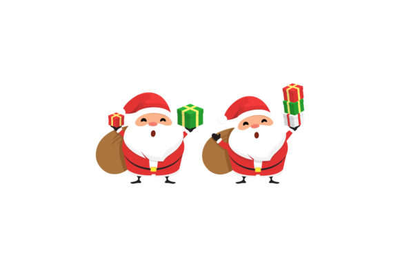 Christmas Santa Design Sets Illustration