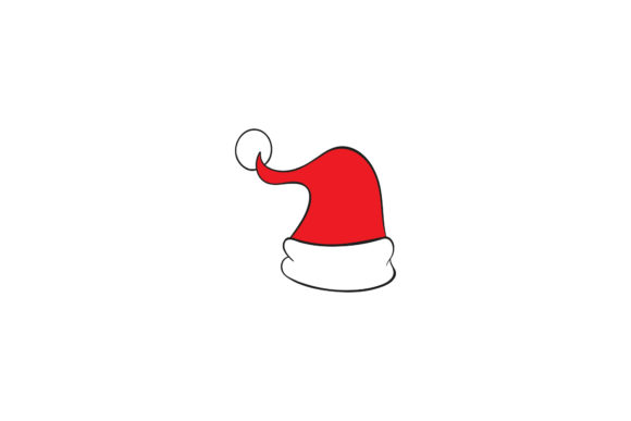 Christmas Santa Hat Illustration for Branding