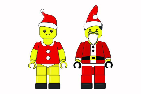 Christmas Santa Illustration for Crafting