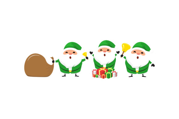 Christmas Santa Vector Set 16