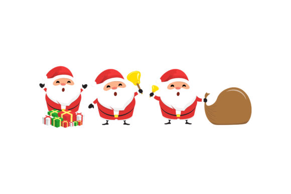 Christmas Santa Vector Set for Digital Creators