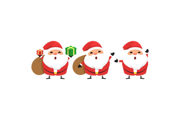 Christmas Santa Vector Set for Digital Creators