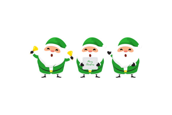 Christmas Santa Vector Set for Festive Illustrations