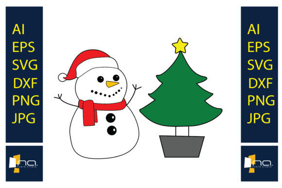 Christmas Snowman Happy Illustrations