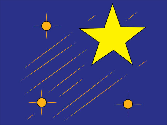Christmas Star Illustration for Editorial and Web Use