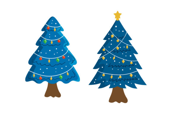 Christmas Tree Vector Christmas Set for Festive Branding