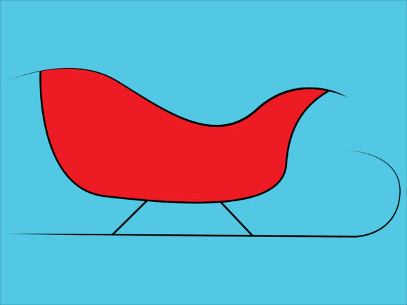 ILLUSTRATION CHRISTMAS SLEIGH