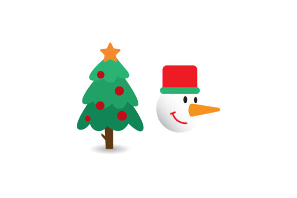 Snowman and Tree Christmas Set